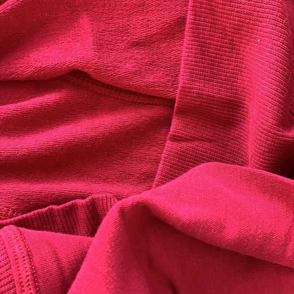 Long Sleeve Scoop Crop Dance Top NWT Rich Red <3 - Picture 7 of 7